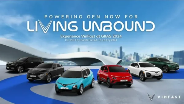 Vinfast tham dự triển lãm ô tô quốc tế Gaikindo Indonesia (Giias) 2024